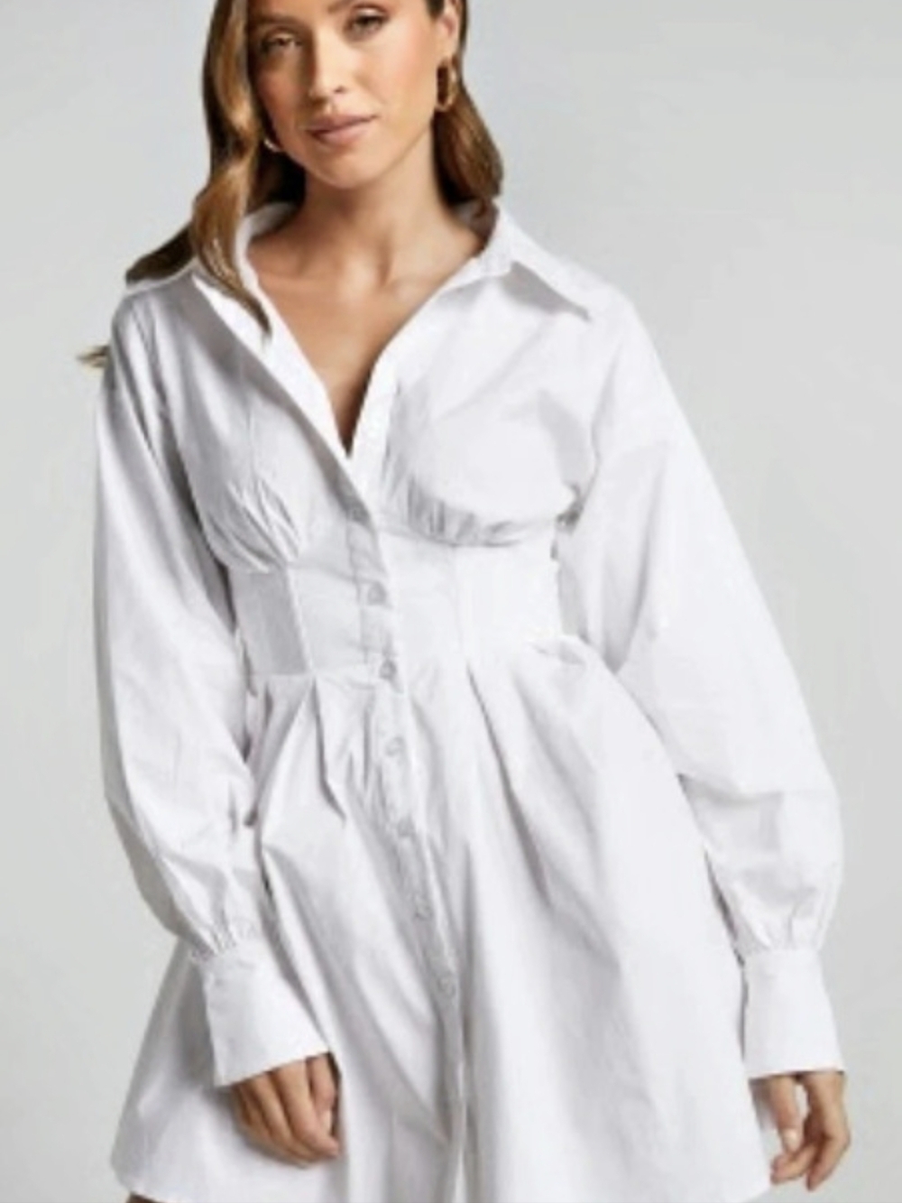 Showpo White Corset Mini Dress